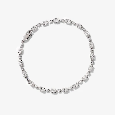 Lab Grown Diamond Bracelet in 14K White Gold (5.00 ct tw)
