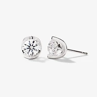 Tension Set Solitaire Lab Grown Diamond Stud Earring (1.50 ct tw)