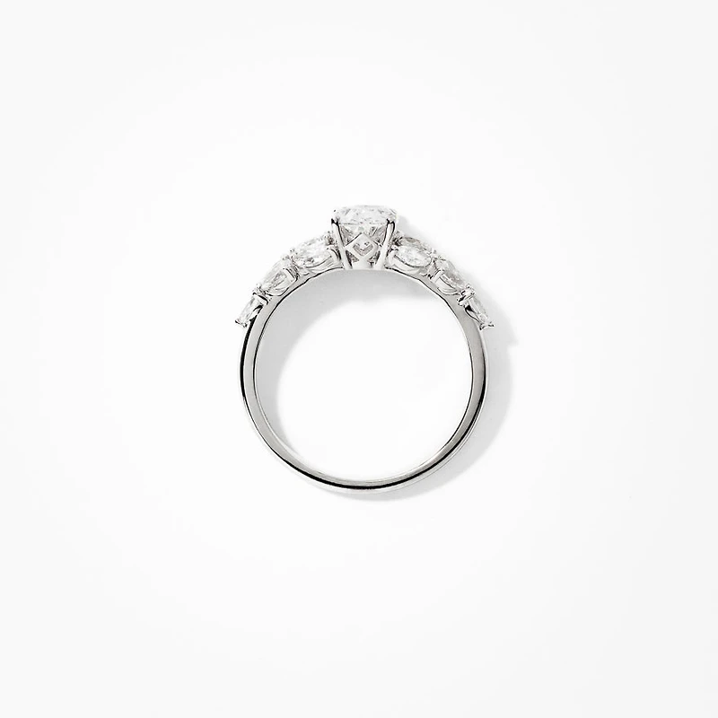 Lab Grown Diamond Cluster Ring 14K White Gold (1.78 ct tw)