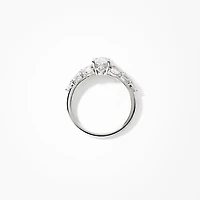 Lab Grown Diamond Cluster Ring 14K White Gold (1.78 ct tw)