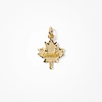 Canada Maple Leaf Pendant in 10K Yellow Gold
