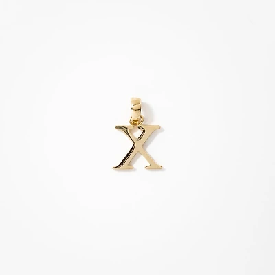 "X" Initial Pendant in 10K Yellow Gold