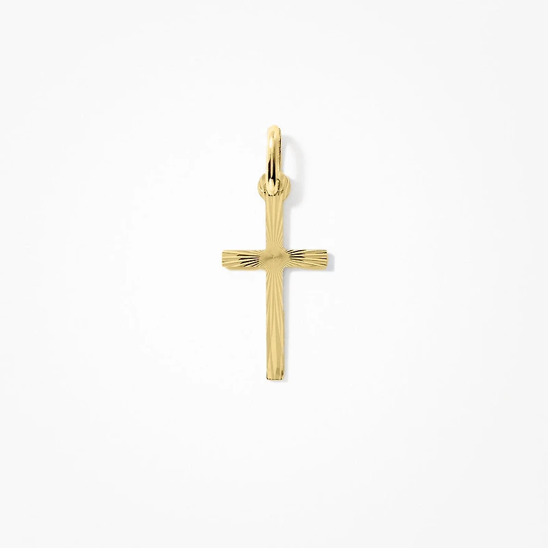 Cross Pendant in 10K Italian Yellow Gold