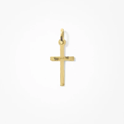 Cross Pendant in 10K Italian Yellow Gold