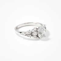 Lab Grown Diamond Cluster Ring 14K White Gold (1.78 ct tw)