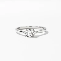 Lab Grown Diamond Promise Ring 10K White Gold (0.36 ct tw)