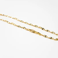 10K Italian Yellow Gold Link Plate Bracelet