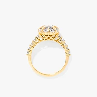 Diamond Cluster Ring 10K Yellow and White Gold (0.35 ct tw)