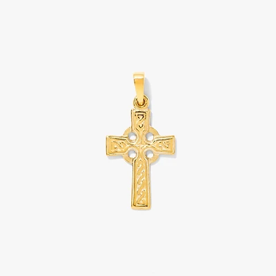 Celtic Cross Pendant in 10K Yellow Gold