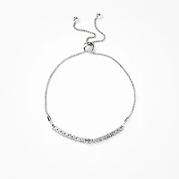 Lab Grown Diamond Bolo Bracelet in 10K White Gold (1.00 ct tw)