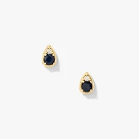 Sapphire Earrings in 10K Yellow Gold