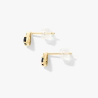 Sapphire Earrings in 10K Yellow Gold