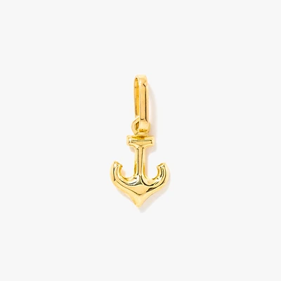 Anchor Pendant in 10K Yellow Gold