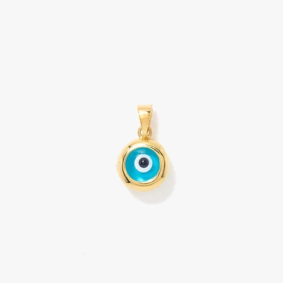 Evil Eye Charm in 10K Yellow Gold