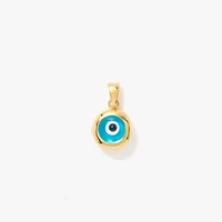 Evil Eye Charm in 10K Yellow Gold