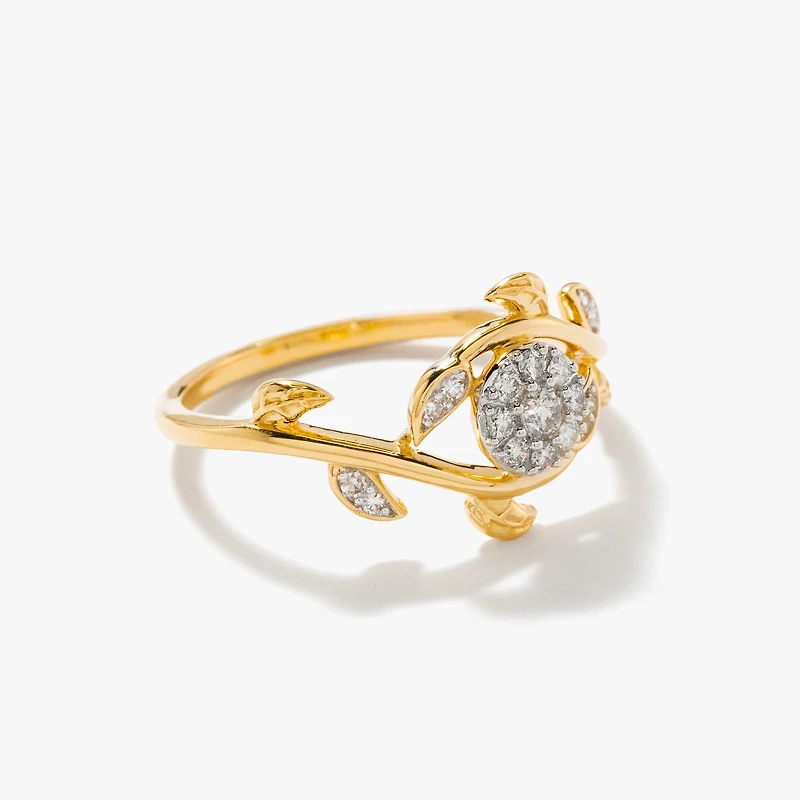 Vine Ring 10K Yellow Gold (0.16 ct tw)