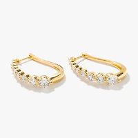 Lab Grown Diamond Hoop Earrings in 14K Yellow Gold (2.00ct tw)