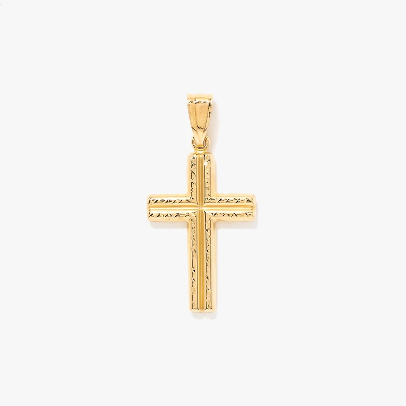 Cross Pendant in 14K Yellow Gold