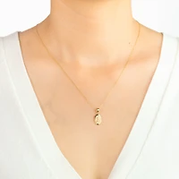 14K Yellow Gold Saint Christopher Medal Charm