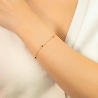 Diamond Shape Link Bracelet in 10K Yellow Gold