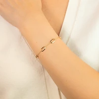 Oval Link Bracelet in 10K Yellow Gold