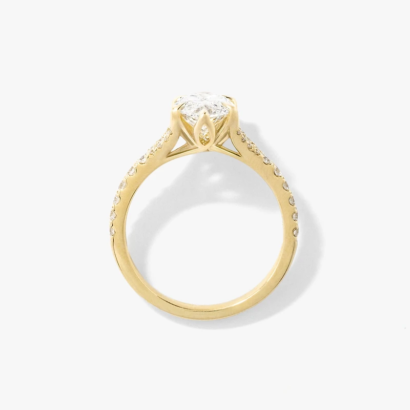 Marquise Lab Grown Diamond Ring 14K Yellow Gold (2.45 ct tw)