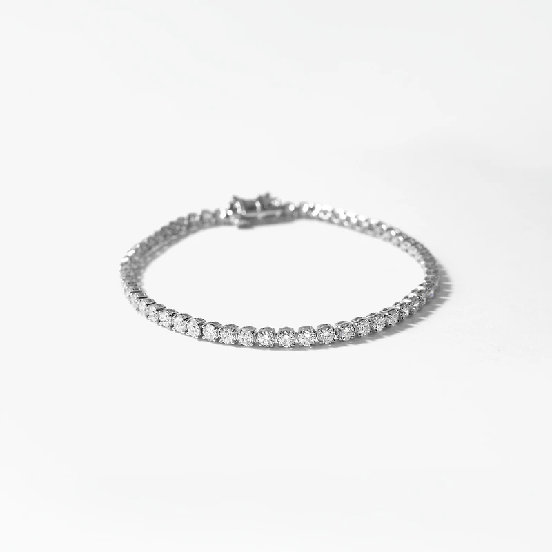 Lab Grown Diamond Bracelet in 14K White Gold (5.00 ct tw)