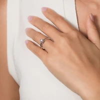 Diamond Engagement Ring 14K White Gold (0.83 ct tw)