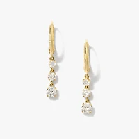 Lab Grown Diamond Earrings in 10K Yellow Gold (1.00 ct tw)