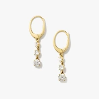 Lab Grown Diamond Earrings in 10K Yellow Gold (1.00 ct tw)