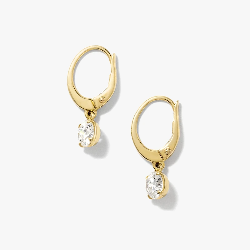 Lab Grown Diamond Earrings in 14K Yellow Gold (1.00 ct tw)