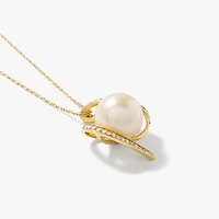Pearl Necklace in 10K Yellow Gold