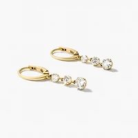 Lab Grown Diamond Earrings in 10K Yellow Gold (1.00 ct tw)
