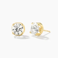 Lab Grown Diamond Stud Earrings in 14K Yellow Gold (3.00 ct tw)
