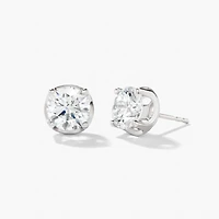 Lab Grown Diamond Stud Earrings in 14K White Gold (3.00 ct tw)