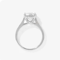 Lab Grown Round Cut Diamond Engagement Ring 14K White Gold (3.00 ct
