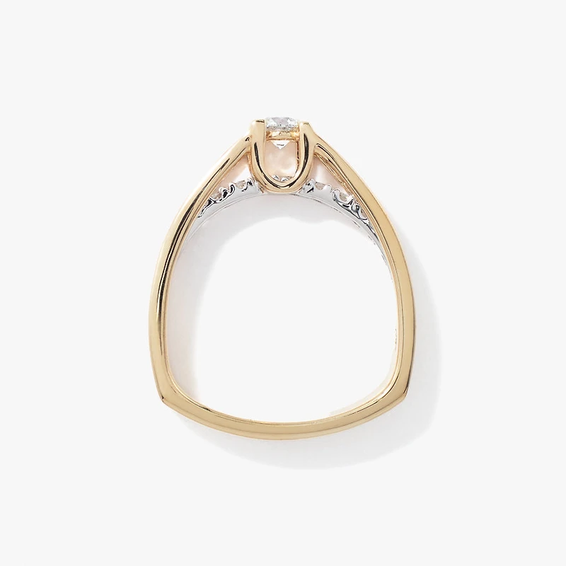 - Catherine 10K Yellow Gold Diamond Engagement Ring (0.50 ct tw)