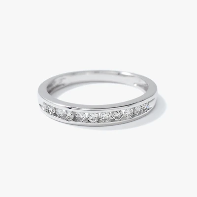 Channel Set Diamond Band 14K White Gold (0.25 ct tw)