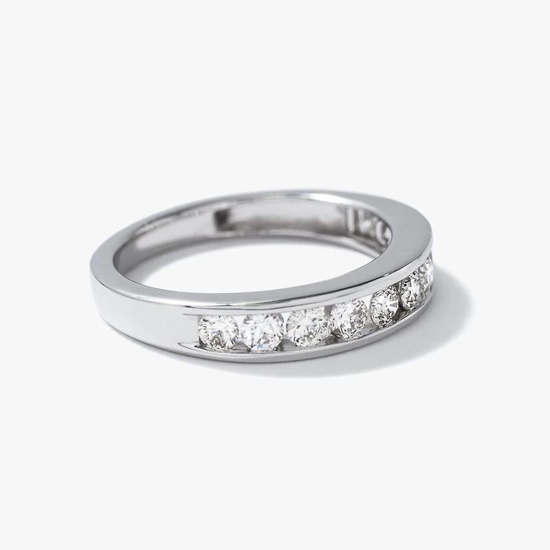 Channel Set Diamond Band 14K White Gold (0.70 ct tw)