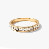 Channel Set Diamond Anniversary Ring 14K Yellow Gold (0.25 ct tw)