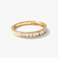 Channel Set Diamond Anniversary Ring 14K Yellow Gold (0.25 ct tw)