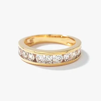 Channel Set Diamond Anniversary Ring 14K Yellow Gold (1.00 ct tw)