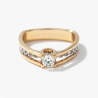 - Catherine 10K Yellow Gold Diamond Engagement Ring (0.50 ct tw)