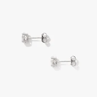 Lab Grown Oval Diamond Stud Earrings in 14K White Gold (1.00 ct tw)