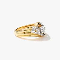 Diamond Cluster Ring 10K Yellow Gold (0.31 ct tw)