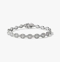 Marquise Shape Diamond Bracelet in 10K White Gold (2.00 ct tw)