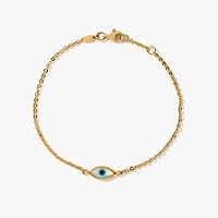 Evil Eye Bracelet in 10K Yellow Gold