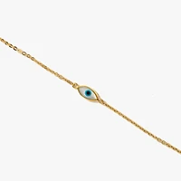 Evil Eye Bracelet in 10K Yellow Gold