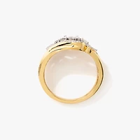 Diamond Cluster Ring 10K Yellow Gold (0.31 ct tw)