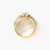 Diamond Cluster Ring 10K Yellow and White Gold (0.55 ct tw)